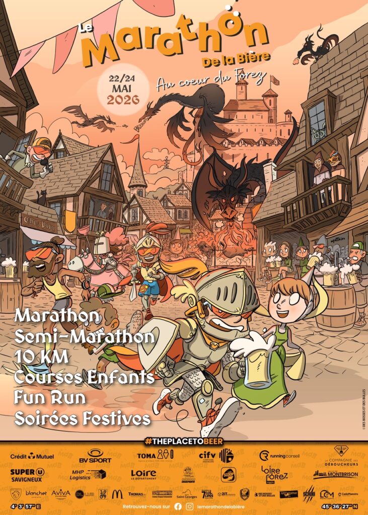 Affiche officielle du Marathon de la Bière 2026